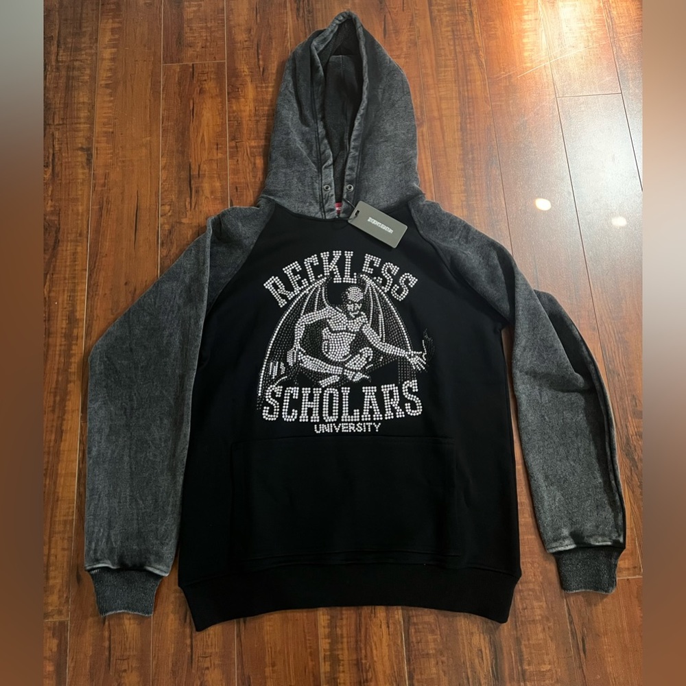Reckless Scholars University StoneWashed Scholars Hoodie